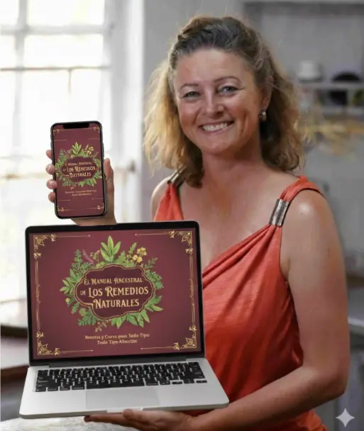 Cliente mostrando el Manual de Remedios Ancestrales
